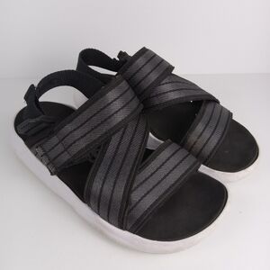 adidas Black and Gray Women's Sandals